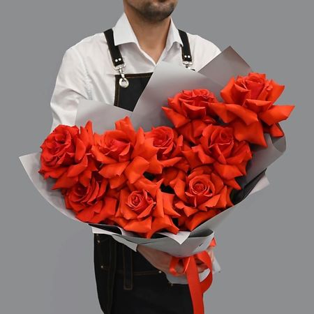 Букет живых цветов ART FLORA Букет из 9 французских роз 08