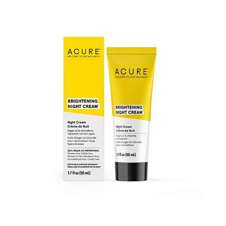 Крем для лица ACURE Крем для лица ночной Аргановое масло, Хлорелла и Эхинацея