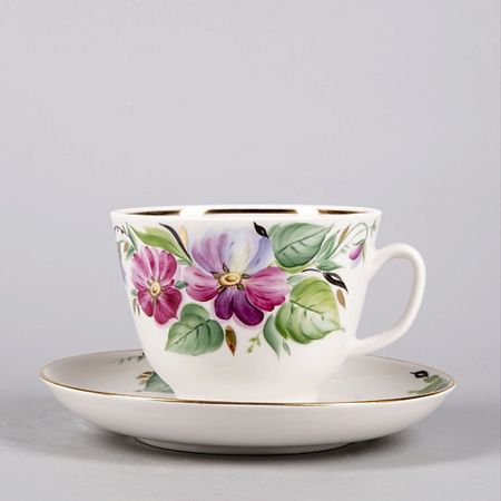 Набор посуды ИМПЕРАТОРСКИЙ ФАРФОРОВЫЙ ЗАВОД Чашка с блюдцем чайная 