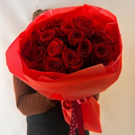 Букет живых цветов КЛУМБА Красные розочки розочки очки аппликация с наклейками 6