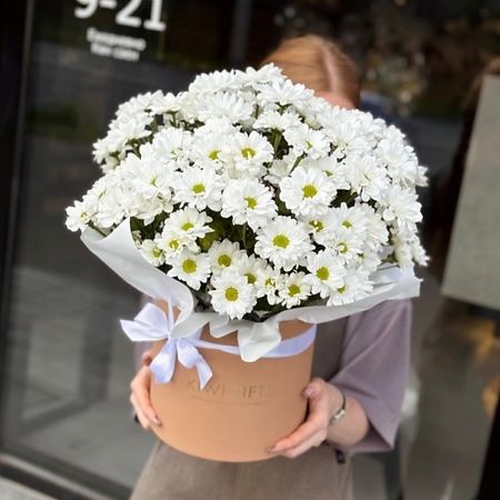 Букет живых цветов KIWIGIFTS Букет цветов живые Хризантема кустовая
