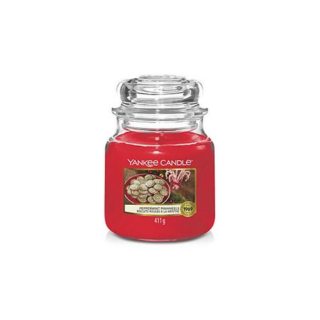 Свеча ароматическая YANKEE CANDLE Ароматическая свеча Classic medium Peppermint Pinwheels