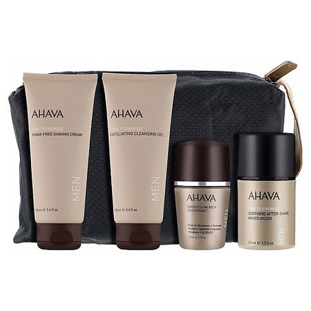 Набор средств для лица AHAVA Набор Men Travel Kit travel обложка для паспорта и карточек голубая софт тач 12 bluedot 202505 p4
