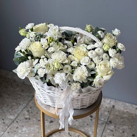 Букет живых цветов KLUMBA Белые росы