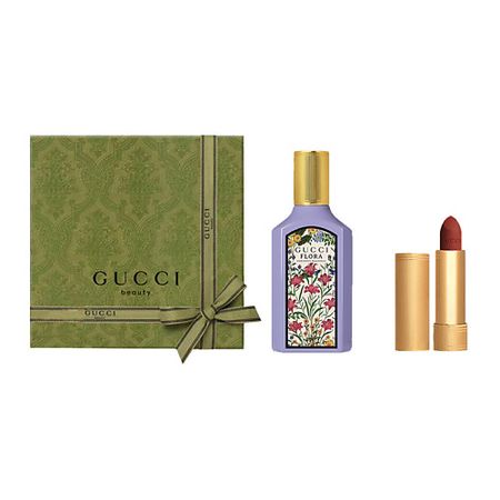 Набор парфюмерии GUCCI Парфюмерная вода Flora Gorgeous Magnolia + Матовая помада Rouge à Lèvres Mat