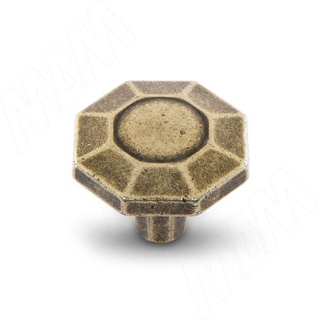 Ручка-кнопка бронза состаренная (WPO.762.000.00D1)