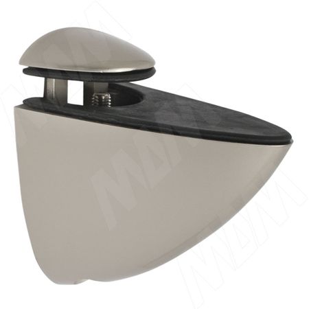 ПЕЛИКАН Менсолодержатель для деревянных и стеклянных полок 4 - 29 мм, никель матовый (NO.66 PEARL)