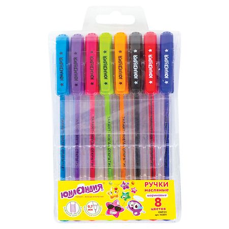 Набор ручек ЮНЛАНДИЯ Ручки шариковые масляные STAR