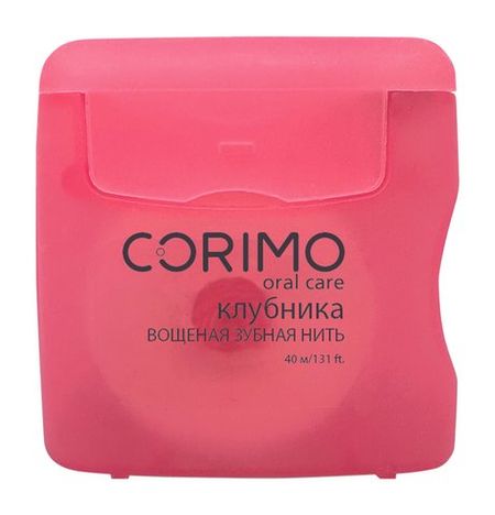 Corimo Dent Lab. Oral Care Вощеная зубная нить Клубника