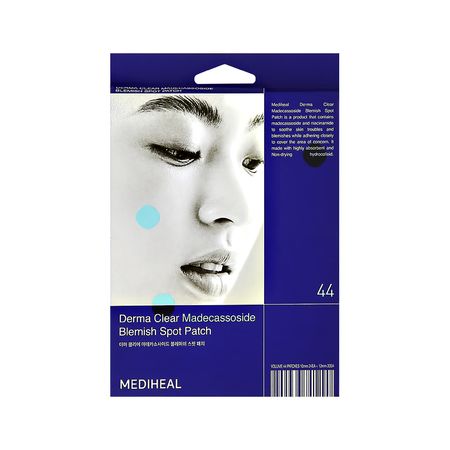 Набор точечных пластырей для лица MEDIHEAL DERMA CLEAR с мадекассосидом 44 шт