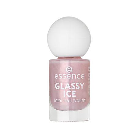 Лак для ногтей ESSENCE GLASSY ICE мини с шиммером тон 09 Soft pink