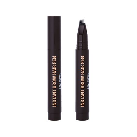 Маркер для бровей REVOLUTION INSTANT BROW HAIR PEN с ультратонкой прорисовкой тон Dark brown
