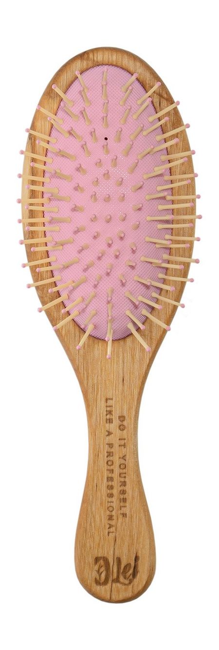 Lei Расческа массажная Натуральное дерево-розовый