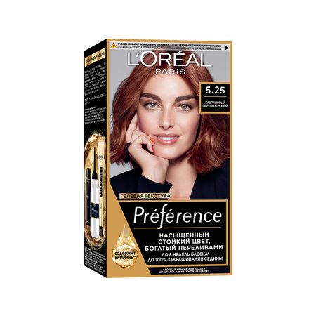 Краска для волос LOREAL PREFERENCE тон 5.25 Каштановый перламутровый брелок котик манэки нэко перламутровый прозрачный пвх 6см 12 05149 a026 bookvalno