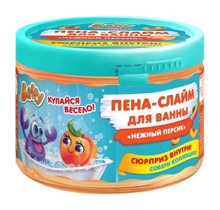 Baffy Пена-слайм для ванны Нежный персик