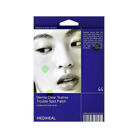 Набор точечных пластырей для лица MEDIHEAL DERMA CLEAR с экстрактом чайного дерева 44 шт