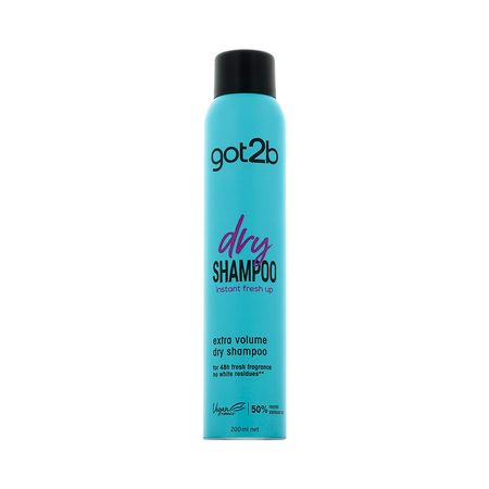 Шампунь для волос сухой GOT2B DRY SHAMPOO extra volume экстра объем 200 мл