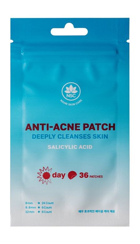 NSC Name Skin Care Anti-Acne Patch Deeply Cleanses Skin Day