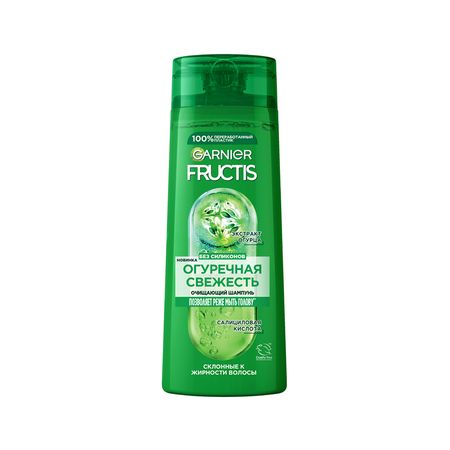 Шампунь для волос GARNIER FRUCTIS ОГУРЕЧНАЯ СВЕЖЕСТЬ укрепляющий 400 мл абрамов александр викторович ген высоты откровенная история 12 кратного восходителя на эверест удобный формат