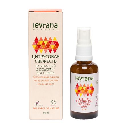 Део-спрей LEVRANA NATURAL Цитрусовая свежесть натуральный 50 мл