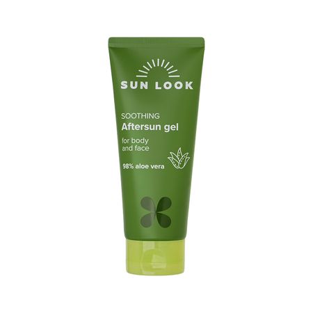 Гель для лица и тела SUN LOOK успокаивающий с алоэ после загара 150 г после азбуки
