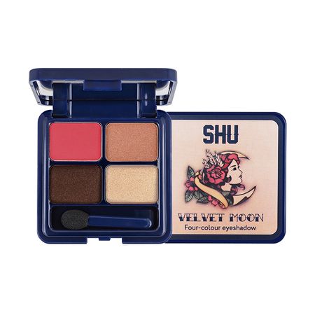 Тени для век SHU VELVET MOON четырехцветные тон 155 Красный нюд томас харрис красный дракон