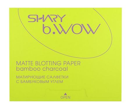 Shary b.WOW Bamboo Charcoal Matte Blotting Paper