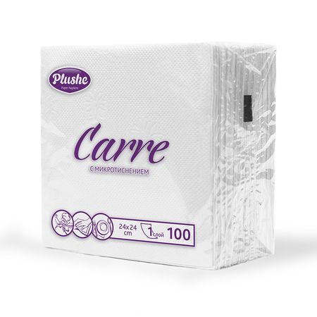 Салфетки бумажные PLUSHE Standart однослойные 100 шт ася лавринович баренбаум елена эдуардовна бумажные девочки аси лавринович