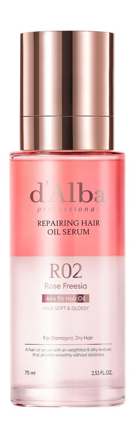 d'Alba R02 Rose Fresia Repairing Hair Oil Serum