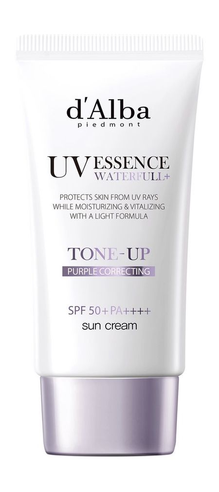 d'Alba Waterfull+ UV Essence Tone-Up Purple Correcting Sun Cream SPF 50+ PA++++