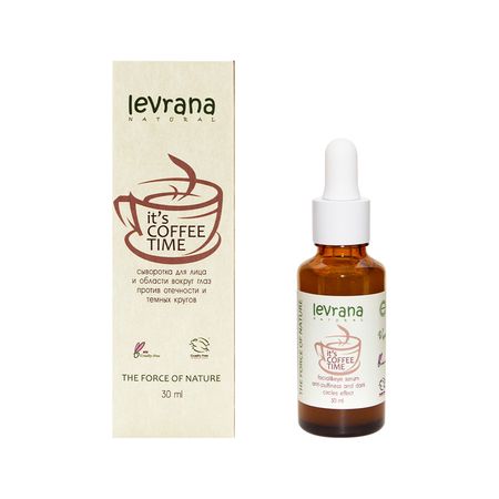 Сыворотка для лица и области вокруг глаз LEVRANA ITS COFFEE TIME с кофеином против отечности и темных кругов 30 мл анатолий а аграфенин как мы искали клад путешествия по ленинградской области с приключениями путеводитель