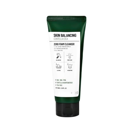 Пенка для умывания DEARBOO SKIN BALANCING с AHA, BHA и PHA-кислотами, экстрактом центеллы и чайного дерева 150 мл