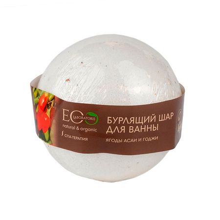 Бурлящий шар для ванны EO LABORATORIE Ягоды асаи и годжи 220 г садовые ягоды