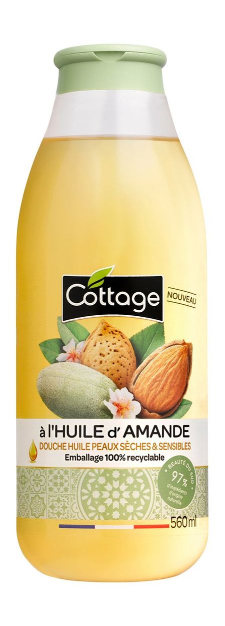 Cottage Oil Shower for Dry and Sensitive Skin with Almond Oil