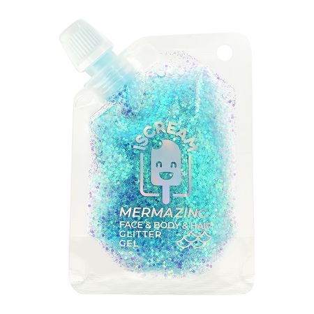 Глиттер для лица, тела и волос ISCREAM MERMAZING гель тон 04 under the sea