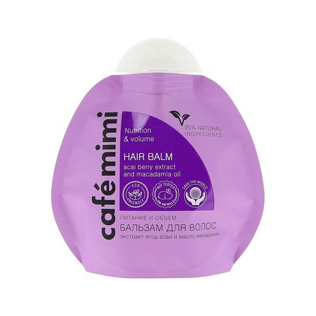 Бальзам для волос CAFE MIMI Питание и объем 100 мл кара колтер сейчас и навсегда