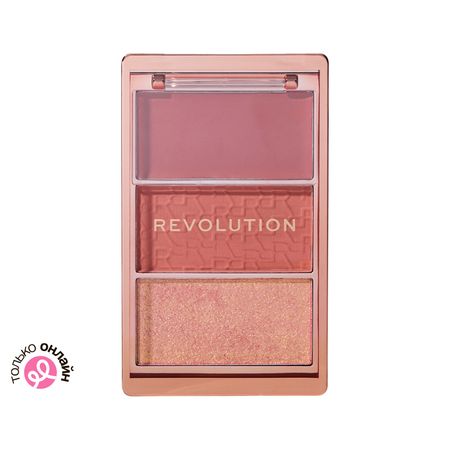Палетка румян для лица REVOLUTION ICON BLUSH тон Aura points rose дикинсон эмили за красоту мою отняли жизнь